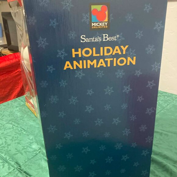 NIB 1996 RARE Disney Mickey Mouse Holiday Animation Animated w/ MovementNIB - Picture 9 of 11